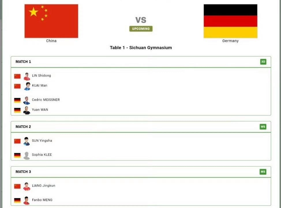 开云体育官网-德国队横扫中国队,梁靖崑统治全场